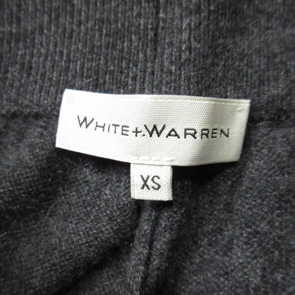 NWT White + Warren Lounge Pant in Charcoal Heather Gray Cashmere Knit Jogger XS - Picture 4 of 6